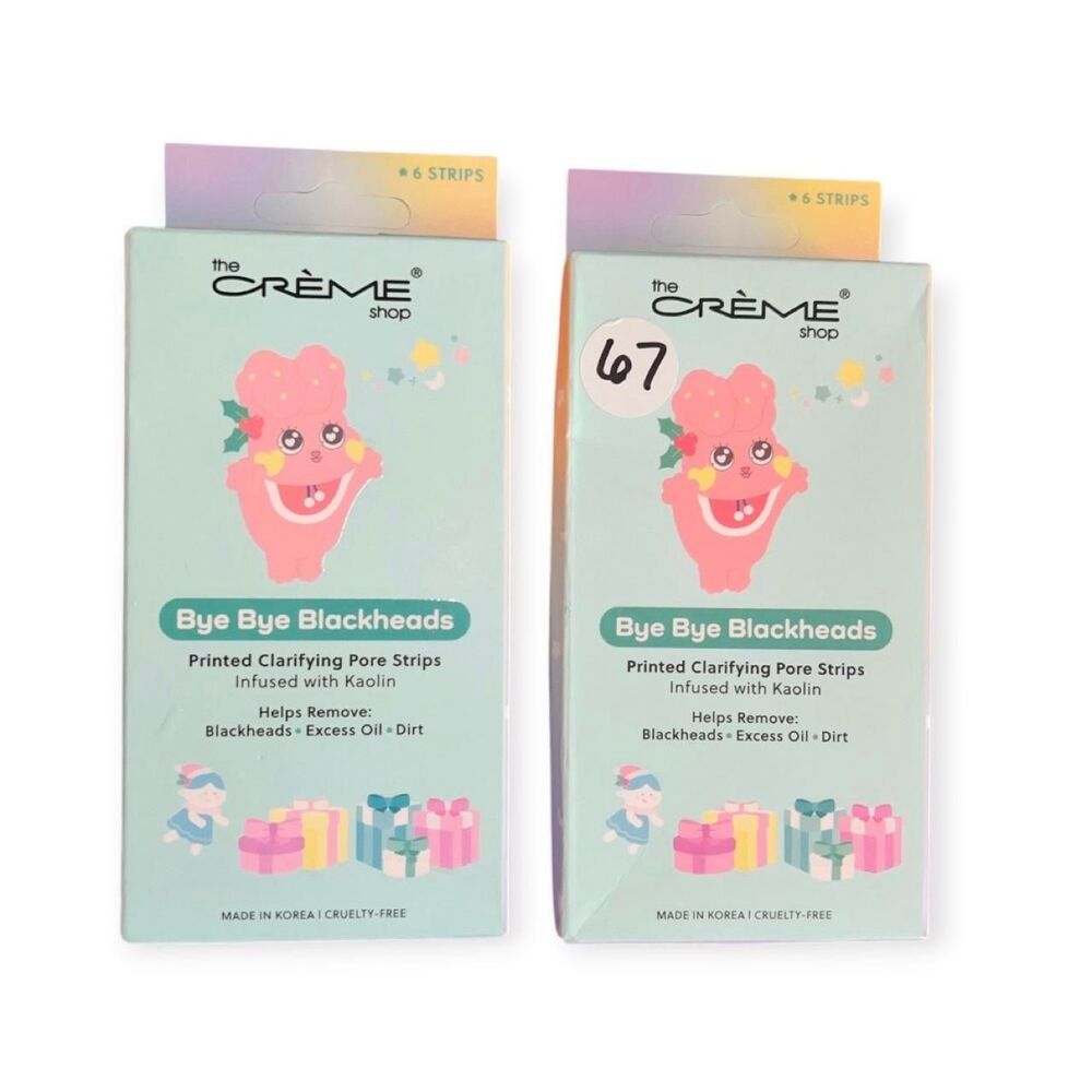 The Crème Shop Bye Bye Blackheads Printed Clarifying Pore Strips
